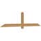 Ekena Millwork Eugene Smooth Timber Gable Bracket, Western Red Cedar, 72"W x 18"H x 1 1/2"D x 3 1/2"F, 6/12 Pitch GBW072X18X0204EUG00SWR - alternate 2